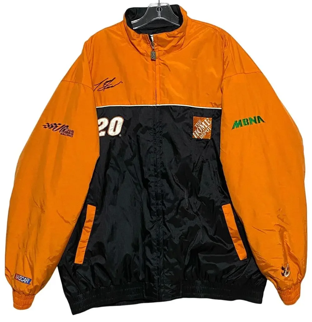 Vintage Tony Stewart Chase Authentics Quilted Racing Jacket Coat Mens XL Nascar